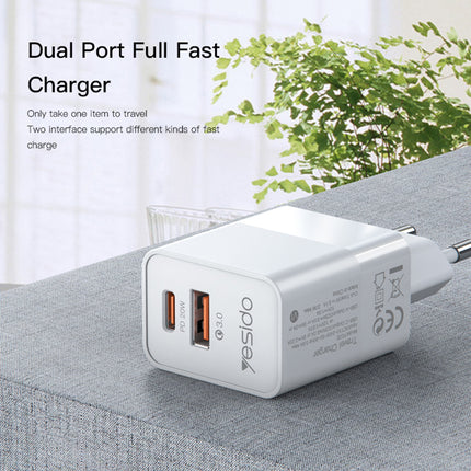 شاحن Yesido YC32-EU PD 20W + QC3.0 السريع