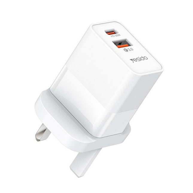 شاحن Yesido YC32-EU PD 20W + QC3.0 السريع