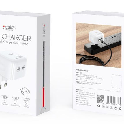 Yesido YC38EU 35W GaN Charger