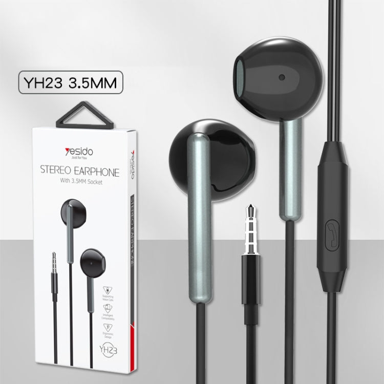 Yesido YH23 Half-in-Ear Wired Stereo 3.5mm Earphone Yesido YH23 Half-in-Ear Wired Stereo 3.5mm Earphone