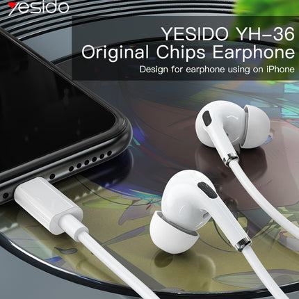 سماعات أذن Lightning YH36 من Yesido