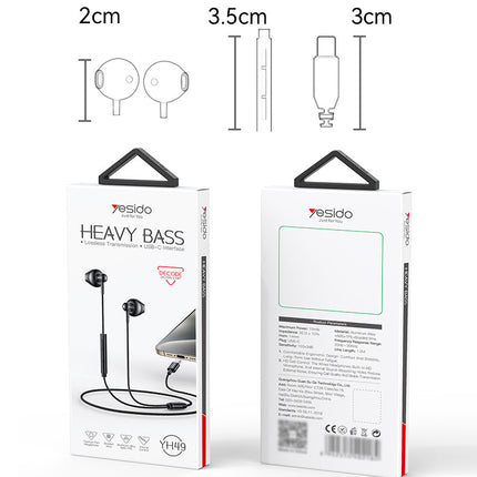 Yesido YH49 Type-C Aluminum Alloy Earphone