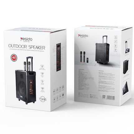 Yesido YSW16 12-Inch Outdoor Bluetooth Speaker