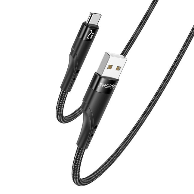 كابل بيانات و شحن سريع  Yesido CA109TC 3M 2A Type-C