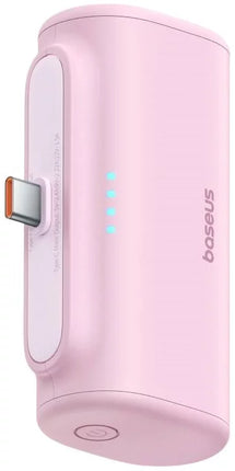 Baseus Compact Series Portable Power Bank - 5,000mAh Capacity - 20W Power Delivery (PD) - Built-in Type-C Connector - Pocket-Sized Travel Design - Foldable Kickstand