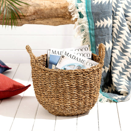 Dorise Big Wicker Basket - Rustic Storage Solution
