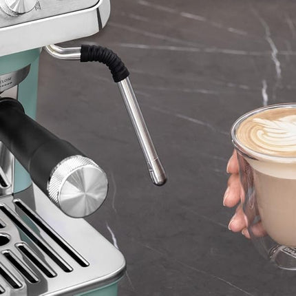 10.12.24.0024DelonghiDe'Longhi La Specialista Arte EC9155.GR, Barista Pump Espresso Machine, Bean to Cup Coffee and Cappuccino Maker, 8 Grinding Settings, MyLatte Art Frothing Wand, 1550W, Green