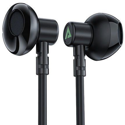 سماعة أيس فاست (Acefast N1) لاسلكية حول الرقبة مع ميزة تقليل ضوضاء المكالمات (ENC)، صوت ستيريو HiFi وبطارية تدوم حتى 20 ساعة - أسود