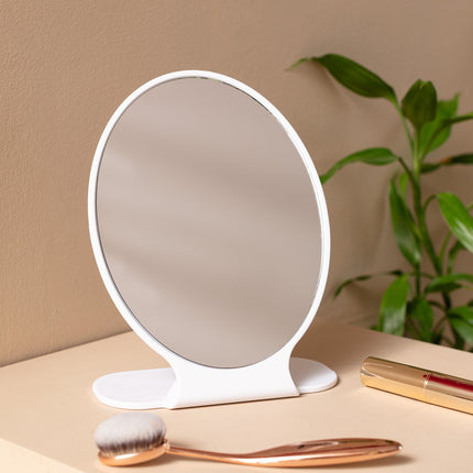 Bernice Double-Sided Makeup Mirror White Portable