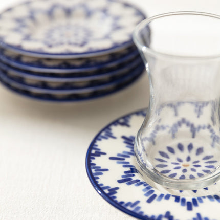 Luxe Mixte 6 Piece Tea Plate Set for Elegant Serving