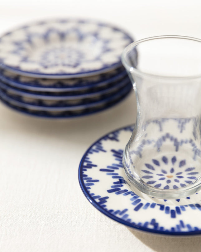 Luxe Mixte 6 Piece Tea Plate Set for Elegant Serving