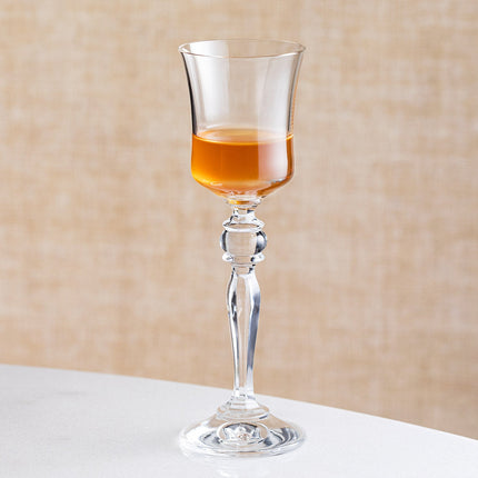 Grace Crystal 6-Piece Coffee Glass Set - Elegant Serving