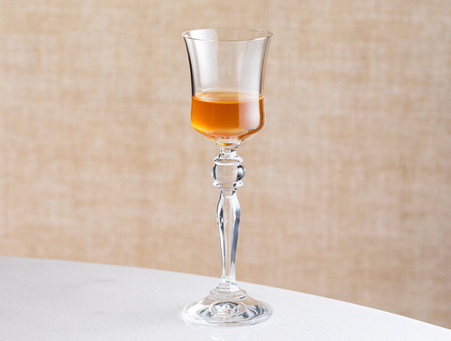 Grace Crystal 6-Piece Coffee Glass Set - Elegant Serving