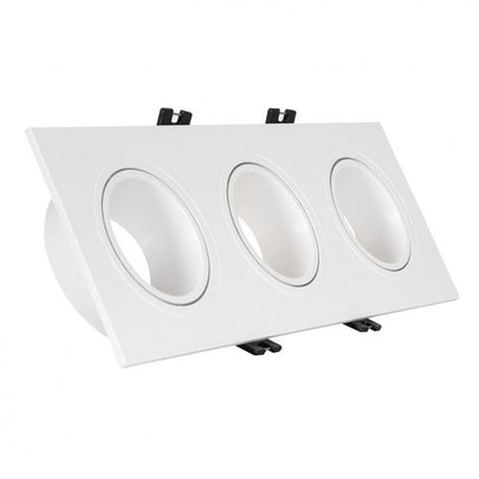 VE-0047 Vetro Triple White Plastic Spot Frame  Ideal for Large Spaces | VE-0047