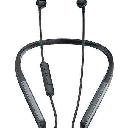 سماعة أيس فاست (Acefast N1) لاسلكية حول الرقبة مع ميزة تقليل ضوضاء المكالمات (ENC)، صوت ستيريو HiFi وبطارية تدوم حتى 20 ساعة - أسود
