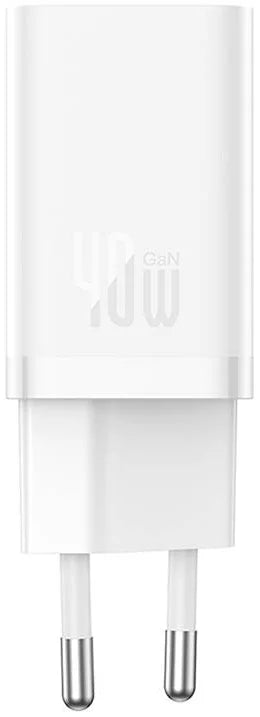 Baseus GaN5 Pro 40W Dual USB-C Wall Charger - Fast Charging Station - PD 3.0 & QC 3.0 Support - Compact Gallium Nitride Technology - Intelligent Power Split - Multi-Device Compatibility for iPhone, MacBook, and Samsung Baseus GaN5 Pro 40W Dual USB-C Wall Charger - Fast Charging Station - PD 3.0 & QC 3.0 Support - Compact Gallium Nitride Technology - Intelligent Power Split - Multi-Device Compatibility for iPhone, MacBook, and Samsung