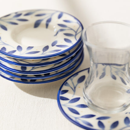 Luxe Bifurquer 6-Piece Tea Plate Set for Elegant Serving
