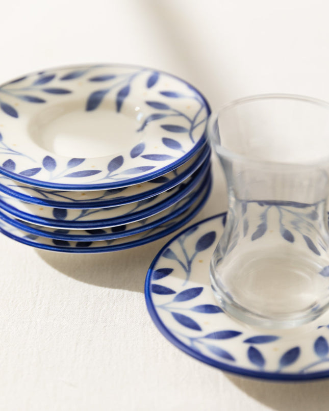 Luxe Bifurquer 6-Piece Tea Plate Set for Elegant Serving