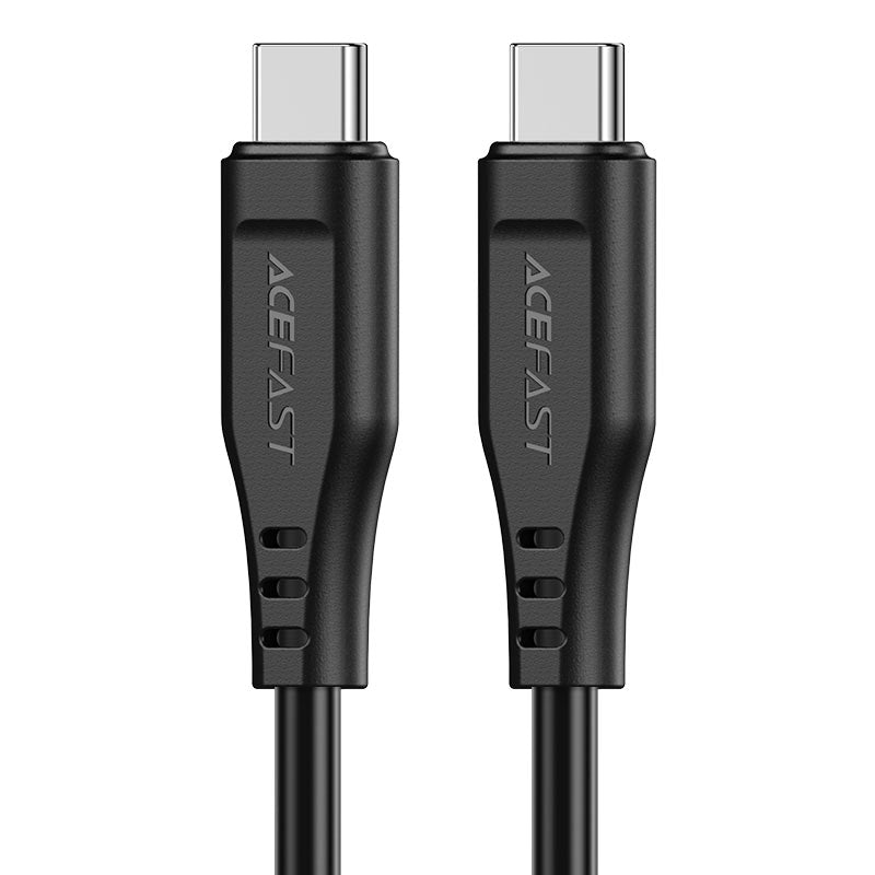 كابل شحن سريع أيس فاست (Acefast C3-03) من USB-C إلى USB-C بقوة 60 واط، يدعم PD، سلك TPE مرن ومتين بطول 1.2 متر لأجهزة الماك بوك والآيباد والهواتف الذكية - متوفر باللونين الأبيض والأسود كابل شحن سريع أيس فاست (Acefast C3-03) من USB-C إلى USB-C بقوة 60 واط، يدعم PD، سلك TPE مرن ومتين بطول 1.2 متر لأجهزة الماك بوك والآيباد والهواتف الذكية - متوفر باللونين الأبيض والأسود