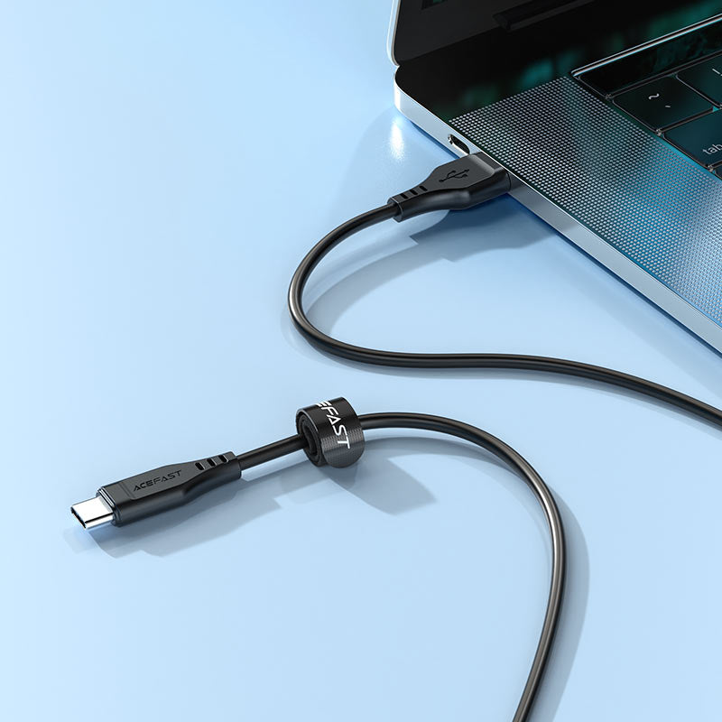كابل شحن سريع أيس فاست (Acefast C3-03) من USB-C إلى USB-C بقوة 60 واط، يدعم PD، سلك TPE مرن ومتين بطول 1.2 متر لأجهزة الماك بوك والآيباد والهواتف الذكية - متوفر باللونين الأبيض والأسود كابل شحن سريع أيس فاست (Acefast C3-03) من USB-C إلى USB-C بقوة 60 واط، يدعم PD، سلك TPE مرن ومتين بطول 1.2 متر لأجهزة الماك بوك والآيباد والهواتف الذكية - متوفر باللونين الأبيض والأسود