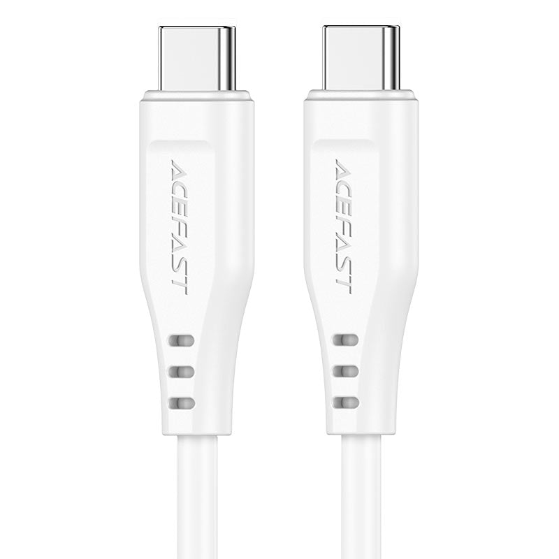 كابل شحن سريع أيس فاست (Acefast C3-03) من USB-C إلى USB-C بقوة 60 واط، يدعم PD، سلك TPE مرن ومتين بطول 1.2 متر لأجهزة الماك بوك والآيباد والهواتف الذكية - متوفر باللونين الأبيض والأسود كابل شحن سريع أيس فاست (Acefast C3-03) من USB-C إلى USB-C بقوة 60 واط، يدعم PD، سلك TPE مرن ومتين بطول 1.2 متر لأجهزة الماك بوك والآيباد والهواتف الذكية - متوفر باللونين الأبيض والأسود