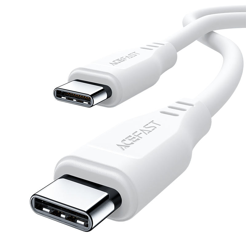 كابل شحن سريع أيس فاست (Acefast C3-03) من USB-C إلى USB-C بقوة 60 واط، يدعم PD، سلك TPE مرن ومتين بطول 1.2 متر لأجهزة الماك بوك والآيباد والهواتف الذكية - متوفر باللونين الأبيض والأسود كابل شحن سريع أيس فاست (Acefast C3-03) من USB-C إلى USB-C بقوة 60 واط، يدعم PD، سلك TPE مرن ومتين بطول 1.2 متر لأجهزة الماك بوك والآيباد والهواتف الذكية - متوفر باللونين الأبيض والأسود