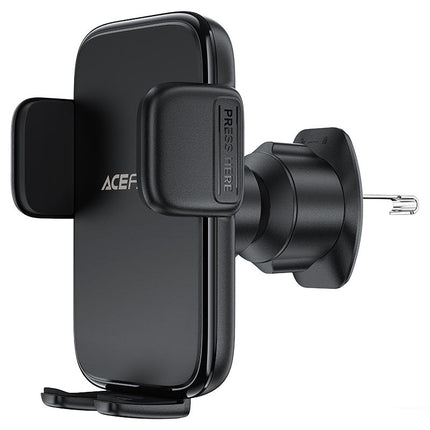 Acefast D27 Universal Car Phone Mount Holder, Secure Telescopic Arm, 360° Rotation Dashboard & Windshield Suction Holder - Black