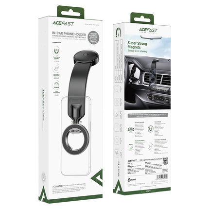 Acefast D36 Magnetic Air Vent Car Phone Mount, Ultra-Strong N52 Magnets, 360° Rotation & Secure Non-Slip Vent Clip - Black