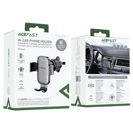Acefast D38 Universal Car Phone Mount Holder, Secure One-Button Release, 360° Rotation Dashboard & Windshield Telescopic Suction Mount