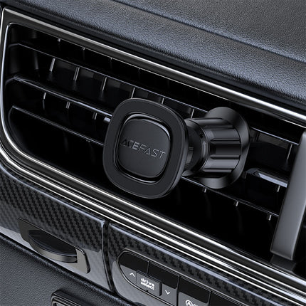Acefast D50 Magnetic Air Vent Car Phone Mount, Ultra-Strong N52 Magnets, 360° Rotation & Secure Soft-Touch Vent Clip - Black