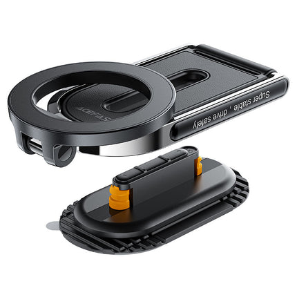 Acefast D54 Magnetic Dashboard Car Phone Mount Holder, Ultra-Strong N52 Magnets, 360° Rotation & Secure 3M Adhesive Base - Black