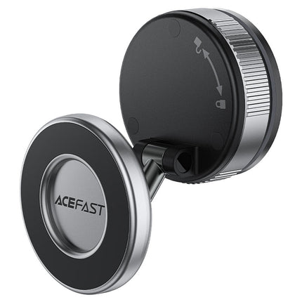 Acefast E28 Magnetic Desktop Phone Stand, Powerful N52 Magnets, 360° Rotation Adjustable Viewing Angle, Compact Metal Holder for Desk & Nightstand - Black
