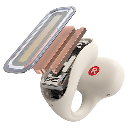 Acefast FA006 AceClip Pro Open-Ear Wireless Earbuds, OWS Clip-on Design with Built-in Memory, Bluetooth 5.4 & Directional Sound, Long Battery Life Sport Headphones - Black