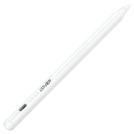 Acefast V1 Universal Capacitive Stylus Pen for iPad & Smartphones, High Precision Touch Pen with Type-C Fast Charging, Professional Drawing & Writing Pencil - White