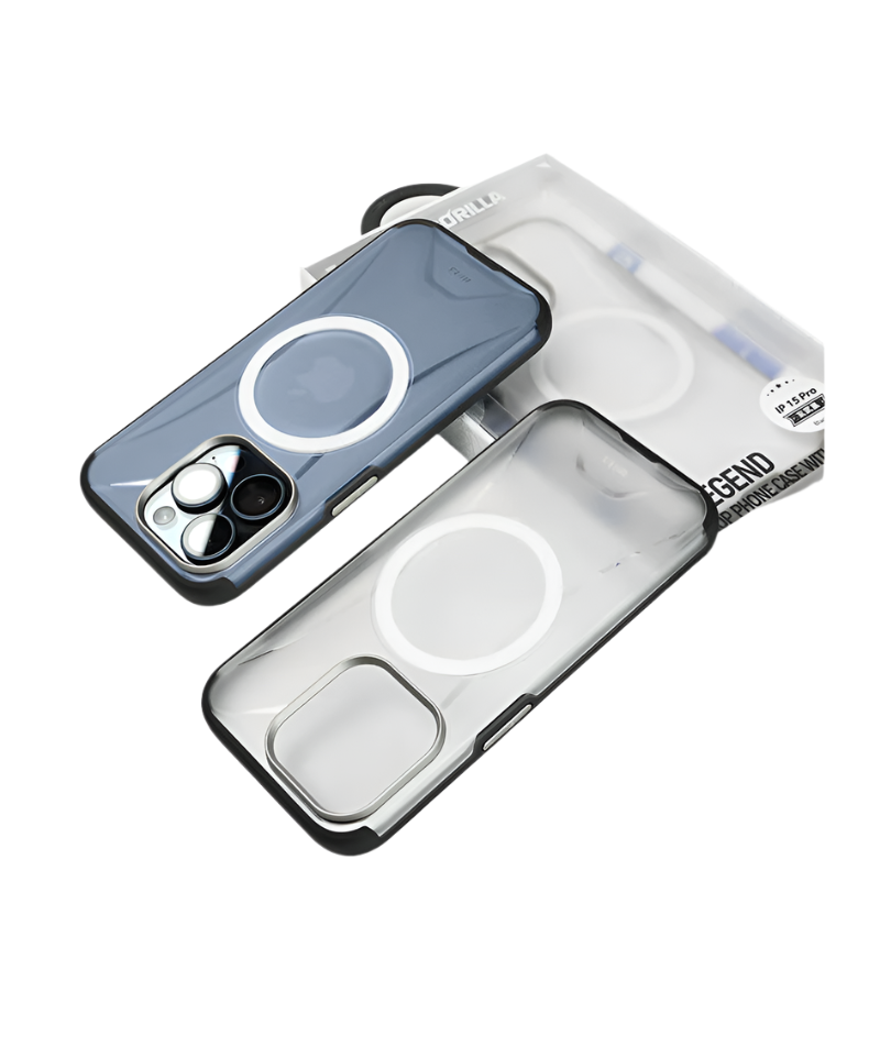 حافظة هاتف BLUEO BL018 Ape Legend مضاد للسقوط مع مغناطيس لهاتف iPhone 16 Pro (6.3 بوصة) - أسود حافظة هاتف BLUEO BL018 Ape Legend مضاد للسقوط مع مغناطيس لهاتف iPhone 16 Pro (6.3 بوصة) - أسود