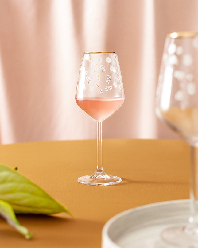 José Villagués Marguerite 4-Piece Wine Glass Set