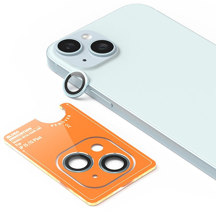 BLUEO NPB28 Original Metal Frame Lens Protector Glass (2 pcs/package) for iPhone 16/16 Plus - Green BLUEO NPB28 Original Metal Frame Lens Protector Glass (2 pcs/package) for iPhone 16/16 Plus - Green