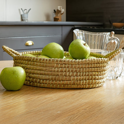 Margau Medium Wicker Basket - Natural Storage Organizer