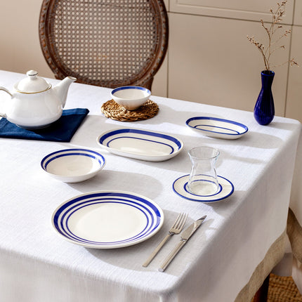 Chloe 27-Piece Blue Breakfast Set – Elegant Dining