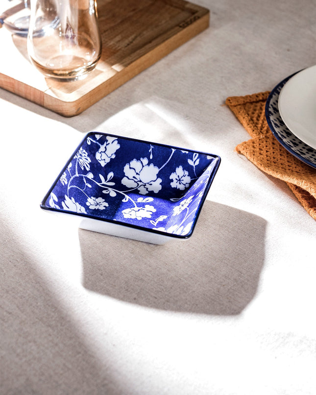 Rêve Bleu Rennes Square Bowl - New Bone China