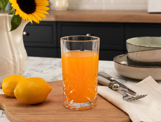 Aron 4-Piece Beverage Glass Set 370ml Bright Design