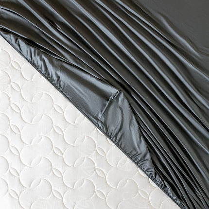 Madame Coco Ciel King Size Plus Satin Fitted Sheet