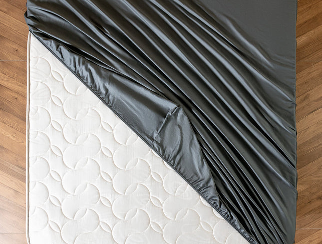 Madame Coco Ciel King Size Plus Satin Fitted Sheet
