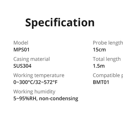 MPS01 SONOFF BBQ Meat Thermometer Probe Sensor | MPS01 (2 Packs)