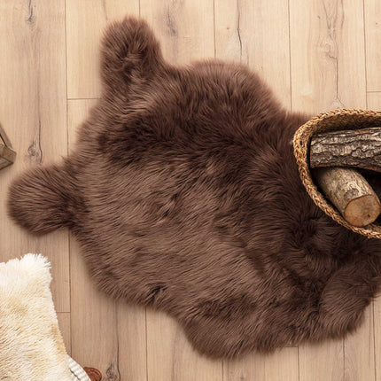 Lili Brown Plush Rug - Ultra Soft Comfort