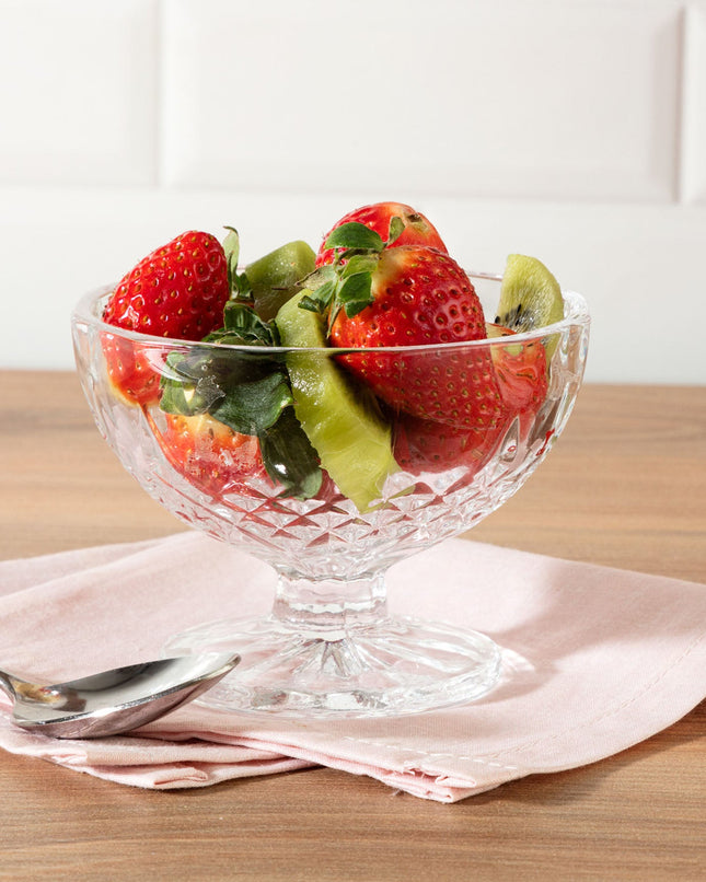 Audrey 2-Piece Glass Bowl Set with Decorative Feet