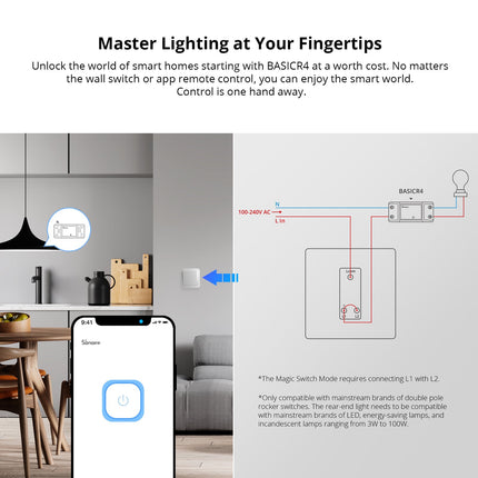 BASICR4 SONOFF BASICR4 Wi-Fi Smart Switch