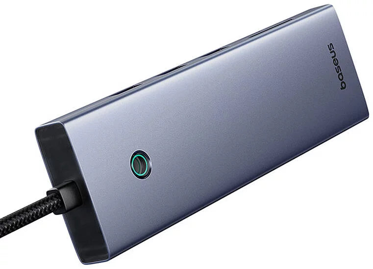 موزع منافذ باسوس الترا جوي (Baseus UltraJoy) نظام 10 في 1 - منفذ USB-C إلى HDMI 4K و VGA - شحن سريع 100 واط PD - منفذ إيثرنت Gigabit - قارئ بطاقات SD/TF - مخرج صوت 3.5 ملم موزع منافذ باسوس الترا جوي (Baseus UltraJoy) نظام 10 في 1 - منفذ USB-C إلى HDMI 4K و VGA - شحن سريع 100 واط PD - منفذ إيثرنت Gigabit - قارئ بطاقات SD/TF - مخرج صوت 3.5 ملم