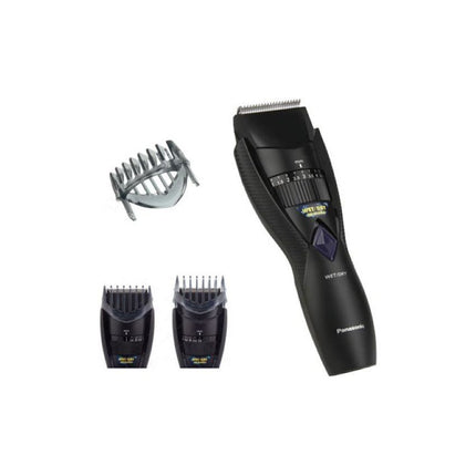 ماكينة حلاقة وتشذيب الذقن باناسونيك قابلة للشحن للاستخدام الرطب والجاف مع 20 إعداداً للطول وشفرات قابلة للغسل - أسود (ER-GB37-K451)
