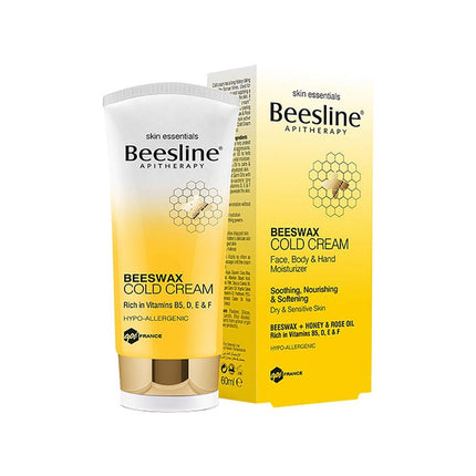 Beesline Beeswax Cold Cream for Face, Body & Hands 60ml